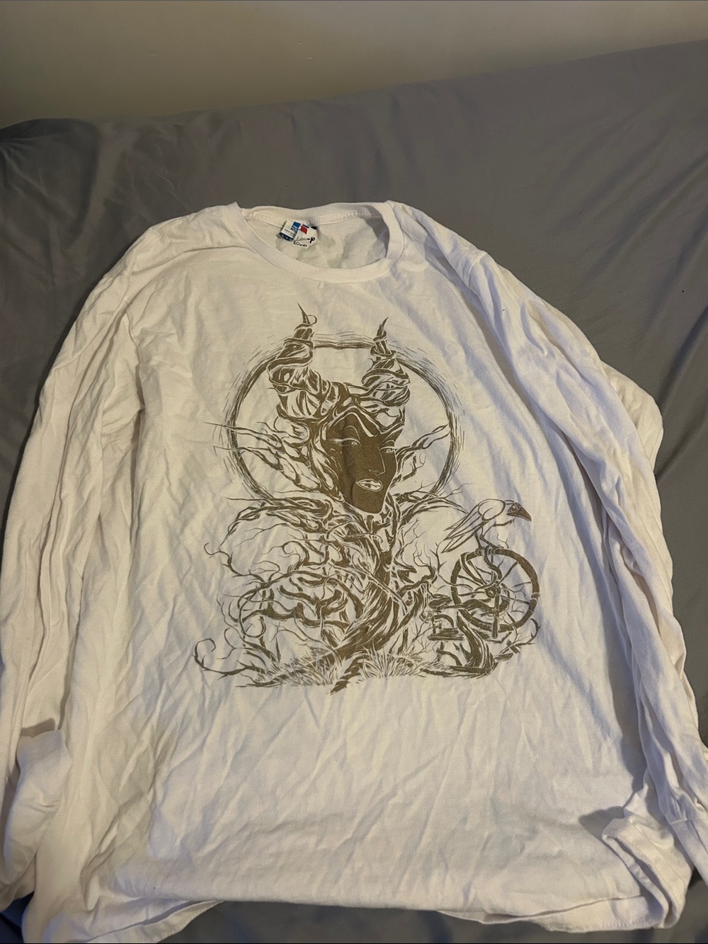 Disney’s Maleficent White Graphic Long-Sleeve Shirt